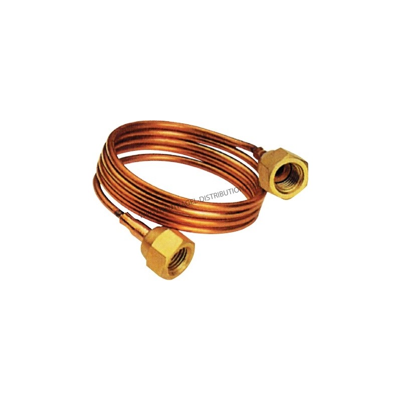 TUBE CAPILLAIRE AVEC ÉCROU 1/4" LONGUEUR 1500 MM