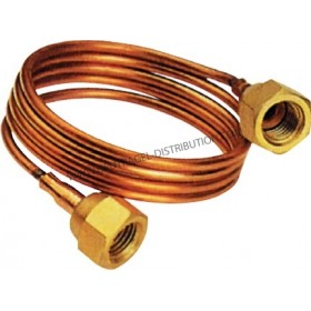 TUBE CAPILLAIRE AVEC ÉCROU 1/4" LONGUEUR 2000 MM