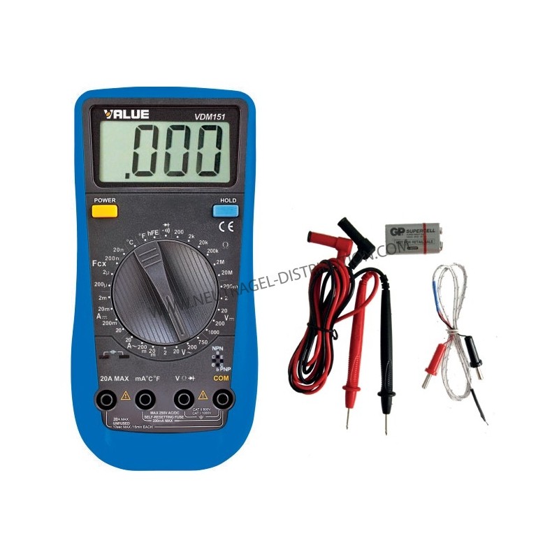 MULTIMÈTRE DIGITAL TF-VDM-151