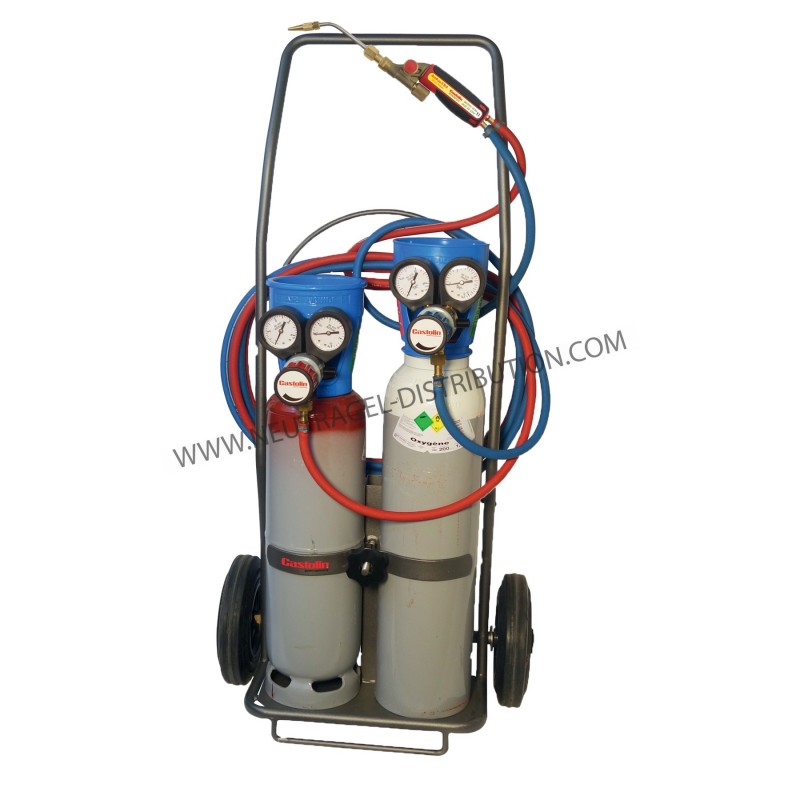 CHARIOT COMPLET OXYGÈNE/ACÉTYLÈNE 0,5 m3