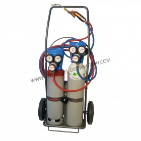 CHARIOT COMPLET OXYGÈNE/ACÉTYLÈNE 1 m3