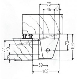 Charnière  758 droite