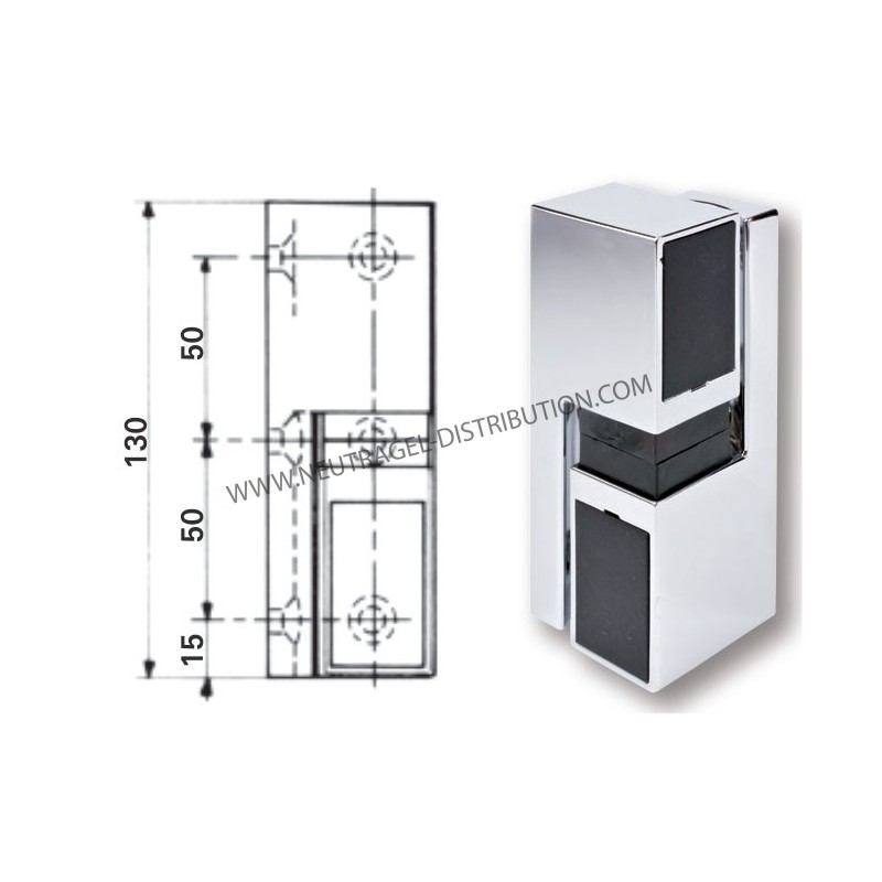 Charnière à rampe émaillée 309