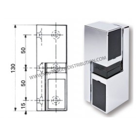 Charnière à rampe chromée 309