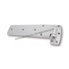 Charnière droite 761 avec rampe et décalage 22 mm