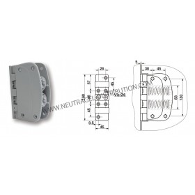 Charnière composite à ressort 4523