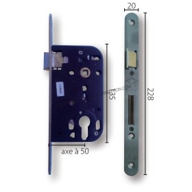 Serrure pour porte barillet européen