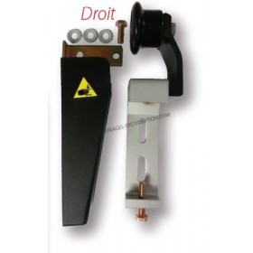 Chariot équipé galet noir + visserie pour 2120/2130