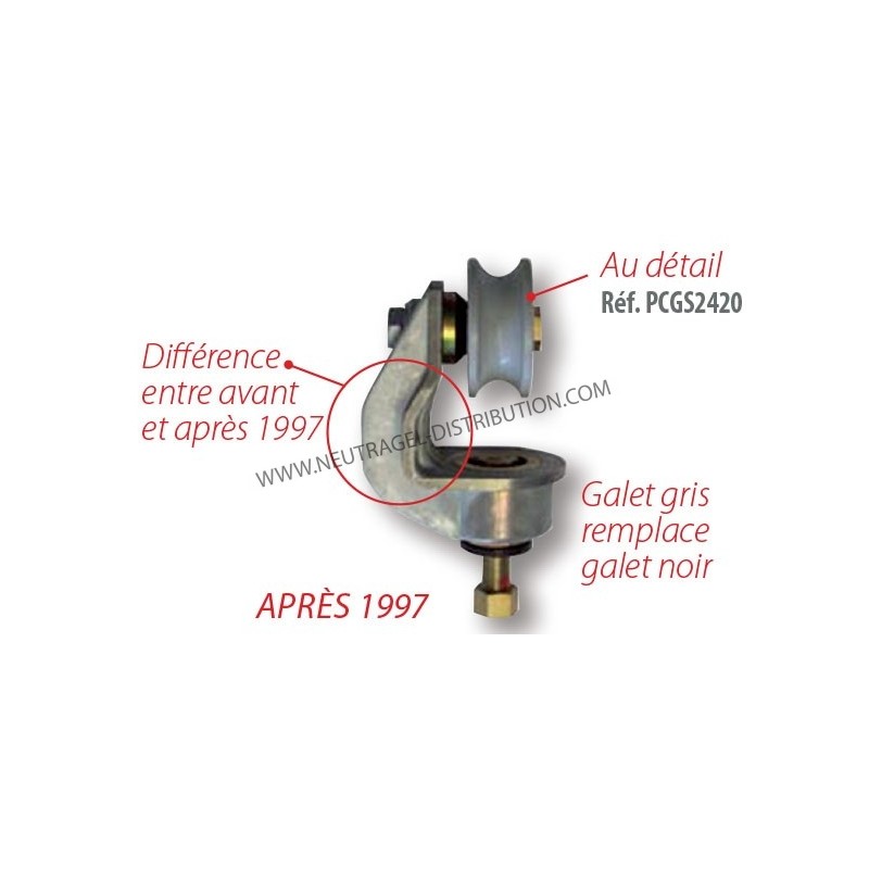 Chariot et  galet pour 2320/2420