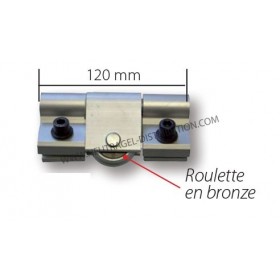 Galet mobile Ø40 en inox pour 7530