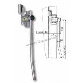 Poignée extérieure réversible alu pour 3330/3530