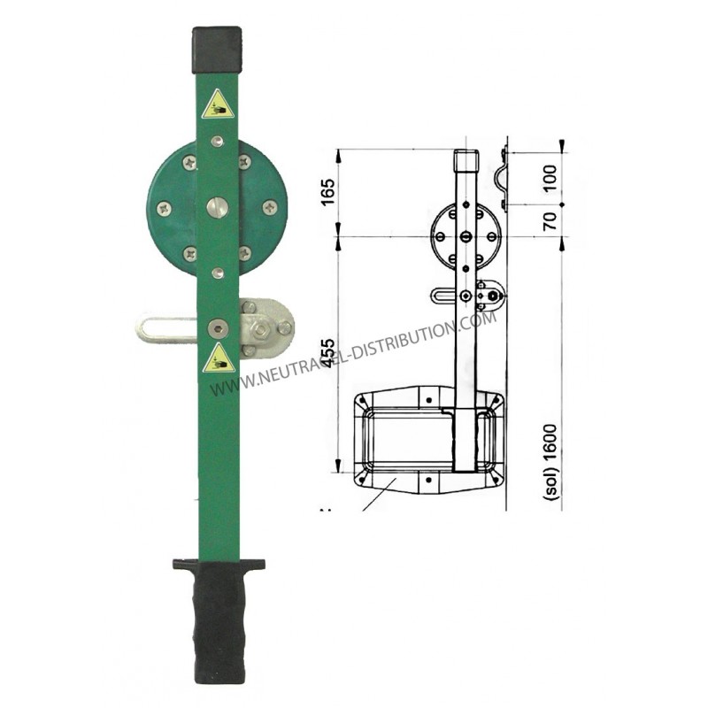 Poignée intérieure réversible pour 3530/7530