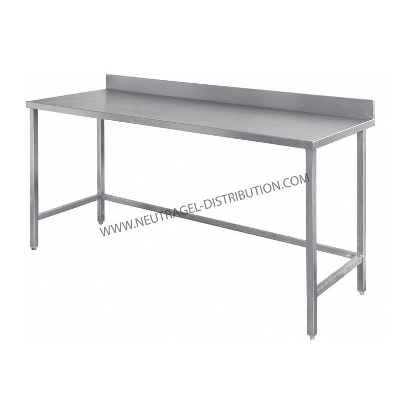 Table adossée 1800 montée soudée