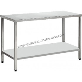 Table centrale + étagère 1200 montée soudée