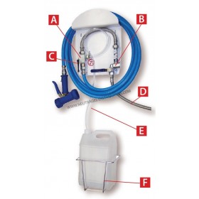 Support bidon double 5 L inox