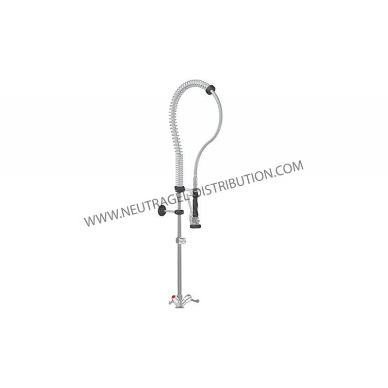 Douchette modèle standard mono-trou sans robinet intermédiaire eau froide seule