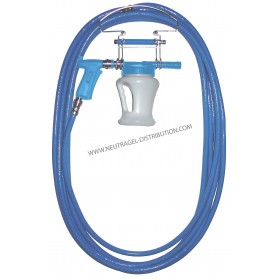 Tuyau armé bleu équipé 12 X 19