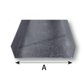 "U" de sol en tôle galvanisée 80 mm