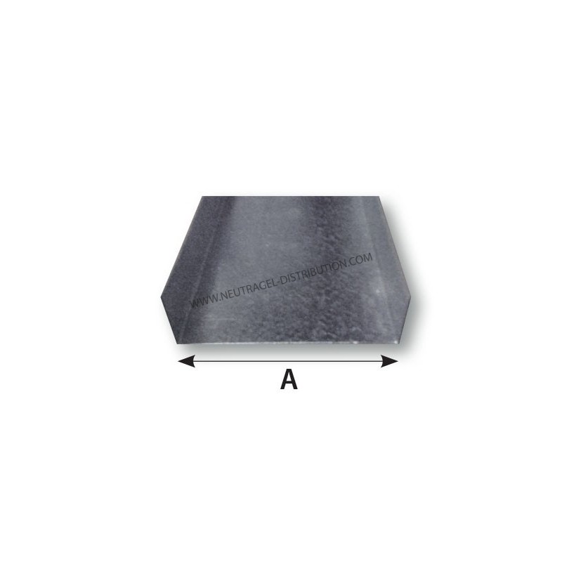 "U" de sol en tôle galvanisée 100 mm