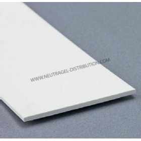 "Plats" d'habillage PVC 60 x 2.2 mm