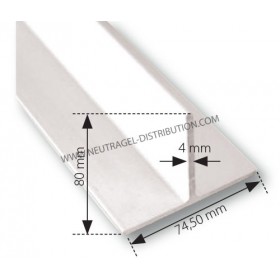 Profil-T alu laqué RAL9010