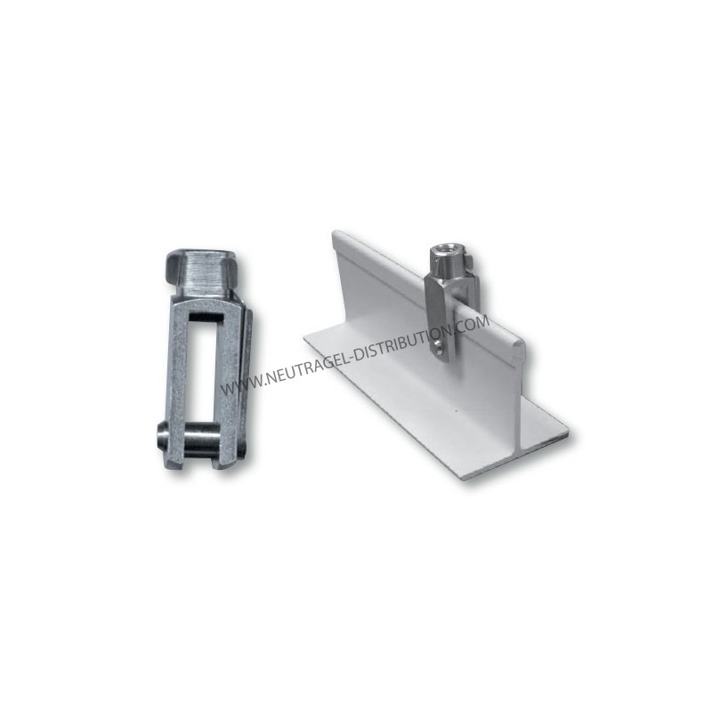 Chapes acier M10 pour "T" de suspente