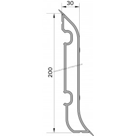 Plinthe PVC  hauteur 200 mm