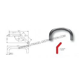 Arc de protection symétrique 135°