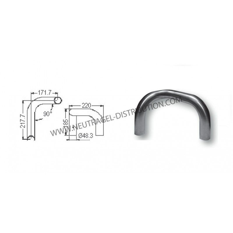Arc de protection asymétrique 90° gauche
