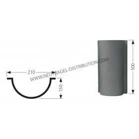 Protège-conduit Gris uni