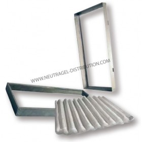 Filtre cadre galva média plissé rechargeable