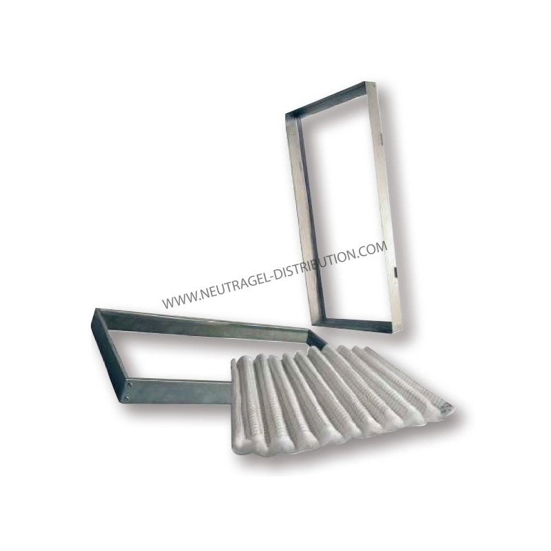 Filtre cadre galva média plissé rechargeable