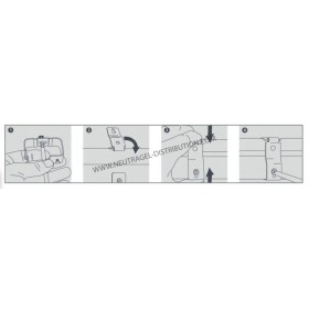 Collier de montage série grip locks 1/2'' fluide & 5/8'' gaz + isol 13 mm