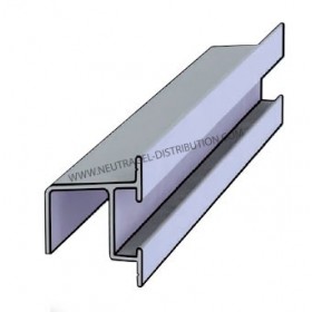 Guide inférieur sur vantail long 2 m