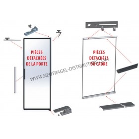 Cache de cadre Lg 549.5 Ral 7035