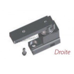 Kit charnière basse droite ral 7035
