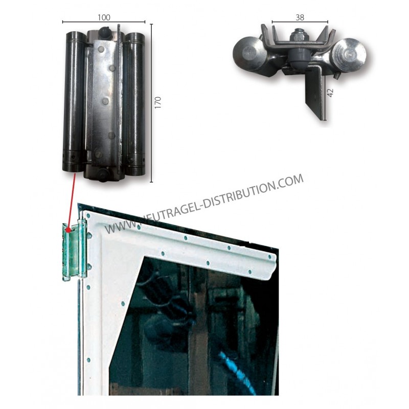 Porte souple standard entièrement transparente