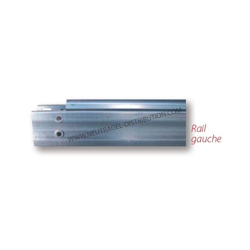 Rail inox gauche pour 8730 lg 1644 mm