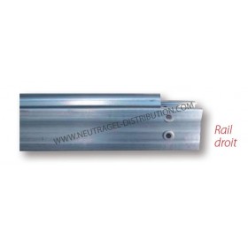 Rail inox droit pour 8730 lg 2844 mm