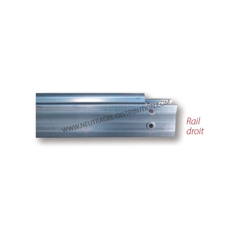 Rail inox droit pour 8730 lg 2844 mm