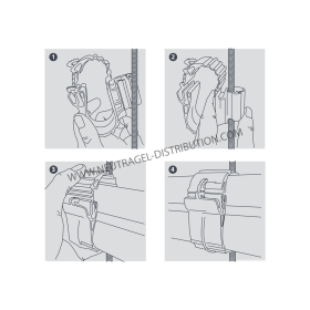 Collier de montage série plastic hanger 3/8'' fluide & 5/8''gaz + isol 13 mm