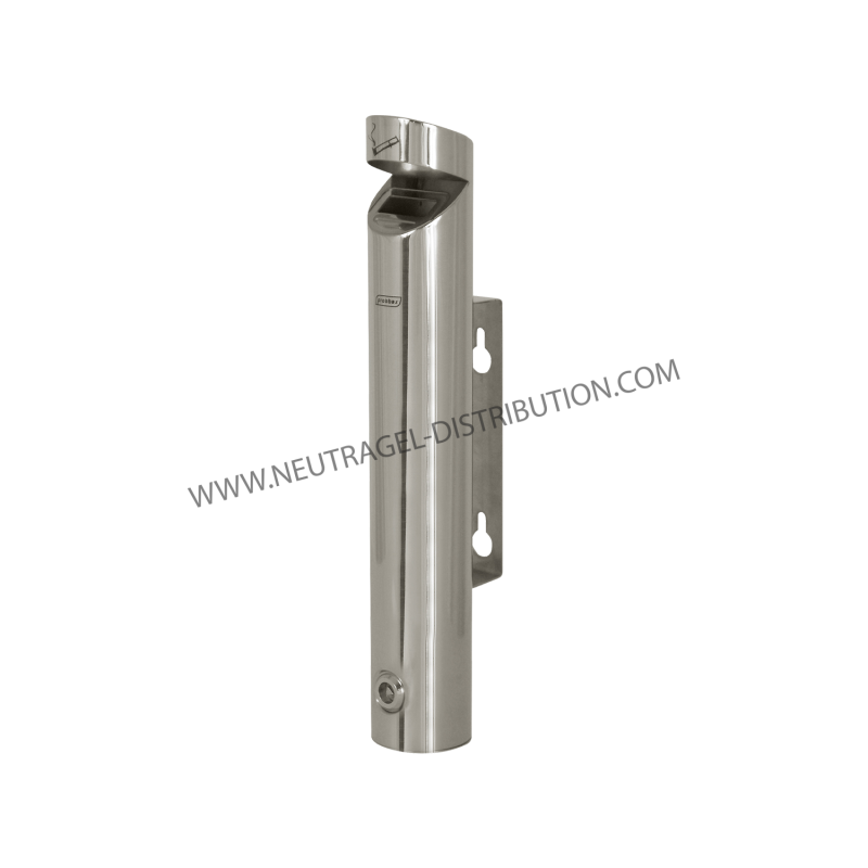 Cendrier "tubulaire" inox 1.7 L