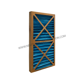Filtre cadre carton média plan synthétique ou fibre de verre
