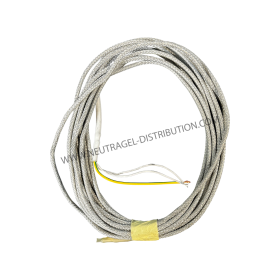 Cordon chauffant 5 m pour entourage de porte 1 alimentation avec tresse