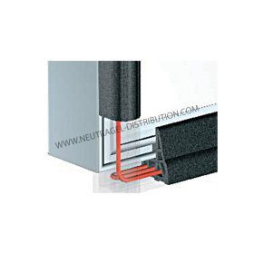 Cordon chauffant 3 m pour intégration dans joint de porte de chambre froide