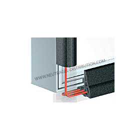 Cordon chauffant 8 m pour intégration dans joint de porte de chambre froide