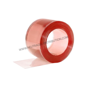 Lanière positive transparente rouge 200/2 mm