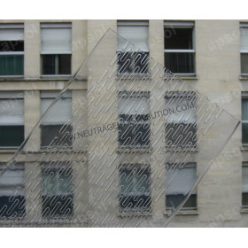 Lanière positive transparente 300/3 mm ajourée