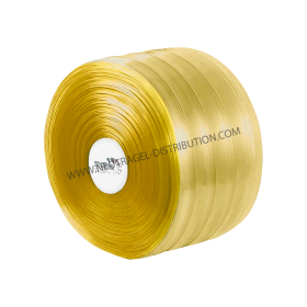 Lanière positive transparente nervurée jaune 200/2 mm anti-insecte