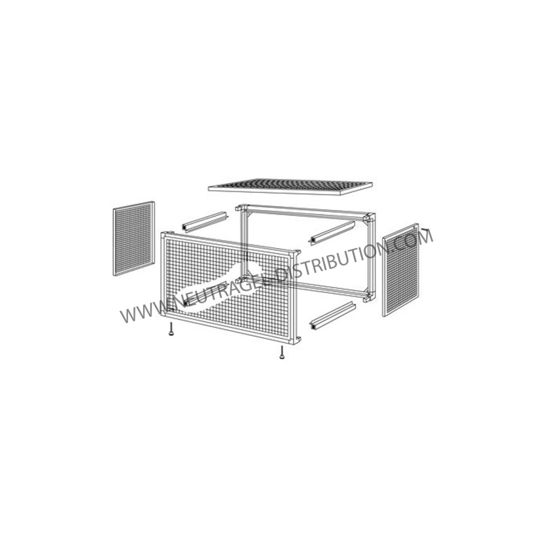 CAGE DE PROTECTION À VISSER 1100 X 1100 MM